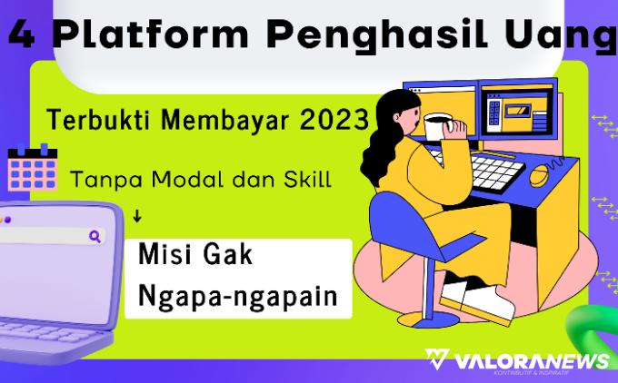 Ilustrasi Platform Penghasil Uang Terbukti Membayar 2023 (foto: Canva)