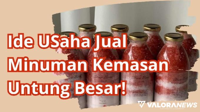 Ilustrasi ide usaha jualan minuman kemasan laku setiap hari. (Foto: Canva/Pinterest)