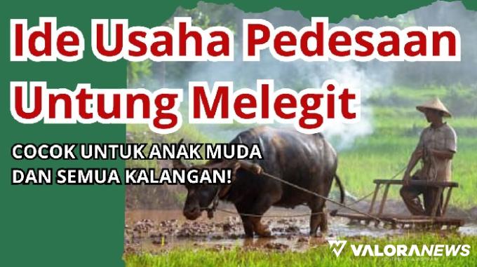 Ilustrasi ide usaha di desa modal kecil. (Foto: Canva/Pinterest)