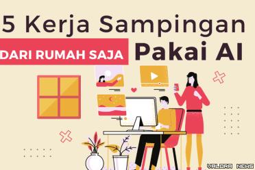 Ilustrasi Kerja Sampingan yang bisa dilakukan dengan bantuan AI (foto: Canva)
