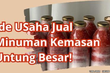 Ilustrasi ide usaha jualan minuman kemasan laku setiap hari. (Foto: Canva/Pinterest)
