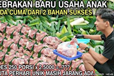 Ilustrasi kisah sukses pemuda asal Tanggerang berjualan ayam bakar tusuk. (Foto: kanal Youtube Zain YS)