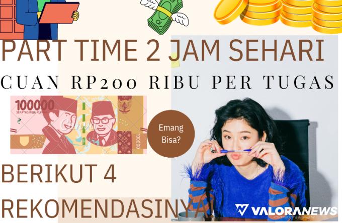 Ilustrasi Part Time yang bisa dilakukan 2 jam sehari (foto: Canva)