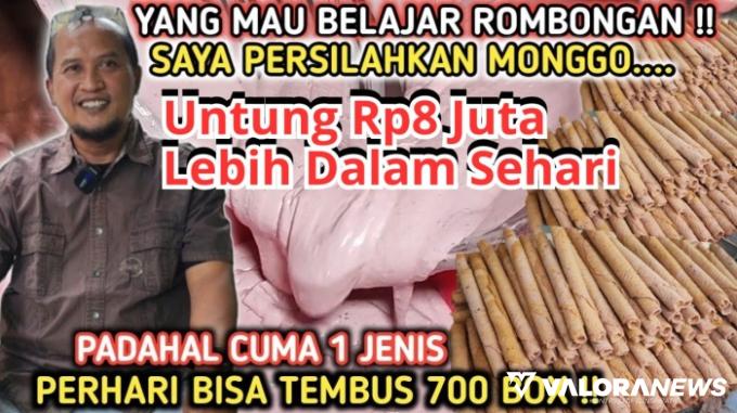 Ilustrasi kisah sukses pengusaha di bidang kuliner asal Yogyakarta. (Foto: kanal Youtube Lempar Dadu)