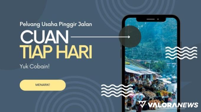 Ilustrasi ide usaha paling cuan di pinggir jalan. (Foto: Canva/Pinterest)