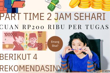 Ilustrasi Part Time yang bisa dilakukan 2 jam sehari (foto: Canva)