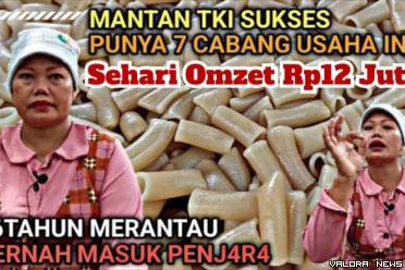 Ilustrasi kisah sukses pedagang makaroni telur udek asal Jawa Timur. (Foto: kanal Youtube Indorasa 28)