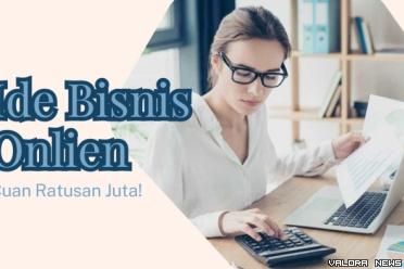 Ilustrasi ide bisnis online cuan ratusan juta tahun 2023. (Foto: Canva)