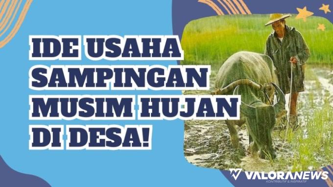 Ilustrasi ide usaha musim hujan di desa. (Foto: Canva/Pinterest)