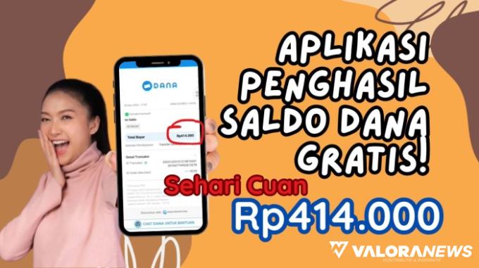 Ilustrasi aplikasi penghasil saldo DANA gratis 2024. (Foto: Canva/kanal Youtube Arifin)