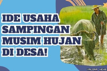 Ilustrasi ide usaha musim hujan di desa. (Foto: Canva/Pinterest)
