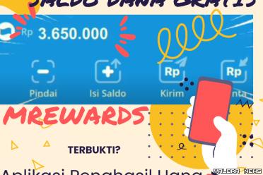 Ilustrasi Aplikasi Penghasil Uang mRewards (foto: Canva)