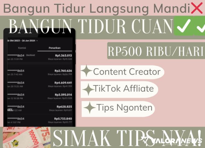 Ilustrasi Trik Jadi Content Creator dan Tips Ngonten TikTok Affiliate (foto: Canva)