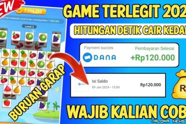 Ilustrasi aplikasi penghasil DANA gratis 2024 terlegit. (Foto: kanal Youtube Riswan Frans TV)