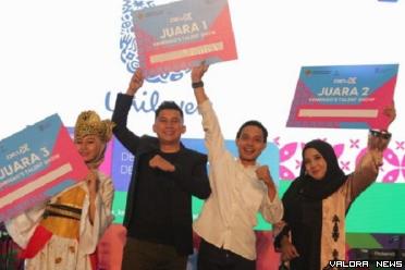 Pemenang Kemenag's Talent Show pada acara Devotion Experience (Dev-X) dalam rangkaian Hari Amal Bhakti (HAB) Kemenag RI di JCC Senayan, Jakarta, 5-7 Januari 2024. (humas)