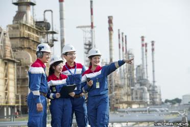 Ilustrasi karyawan Pertamina.