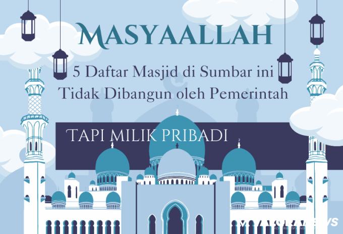 Ilustrasi Masjid di Sumatera Barat (foto: Canva)