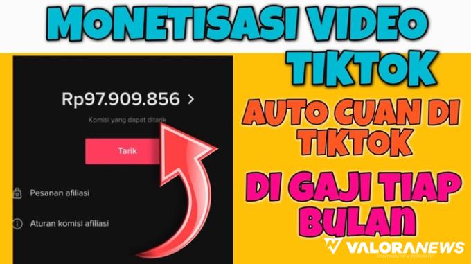Ilustrasi cara hasilkan cuan dari sosial media Tiktok. (Foto: kanal Youtube Evan Aprianjaan)