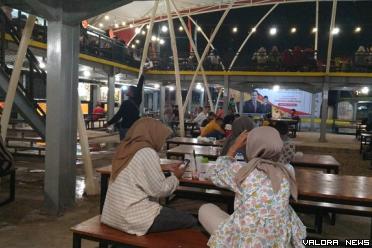 Suasana Stasiun Lambuang di eks stasiun kereta api, dekat Tugu Polwan di Jl Sudirman, Bukittinggi. (hamriadi)