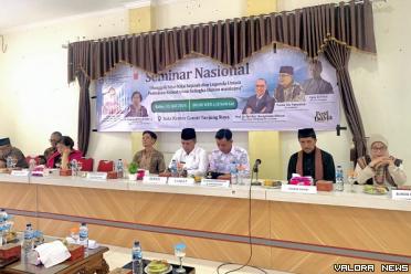 Balai Pelestarian Kebudayaan Sumatera Barat gelar seminar bertajuk 'Menggali Nilai-Nilai Sejarah dan Legenda untuk Pemajuan Kebudayaan Salingka Danau Maninjau,' di aula kantor Camat Tanjung Raya, Rabu. (humas)