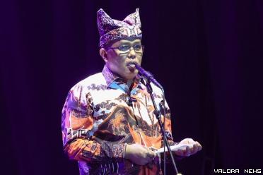 Ketua DPRD Sumbar, Supardi saat memberikan sambutan pada pembukaan Festival Maek 2024, Rabu. (humas)