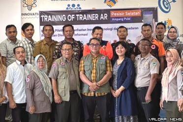 BPBD Pessel menggelar Training of Trainer (TOT) Augmented Reality (AR), di daerahnya, baru - baru ini. FOTO: Dok Diskominfo Pessel