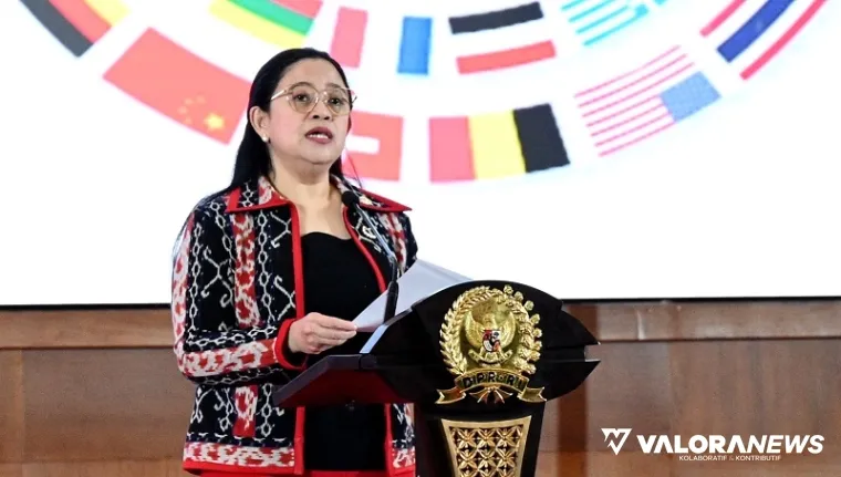 Ketua DPR RI, Puan Maharani memberikan keterangan pers tentang Program MBG di Jakarta, Kamis. (humas)