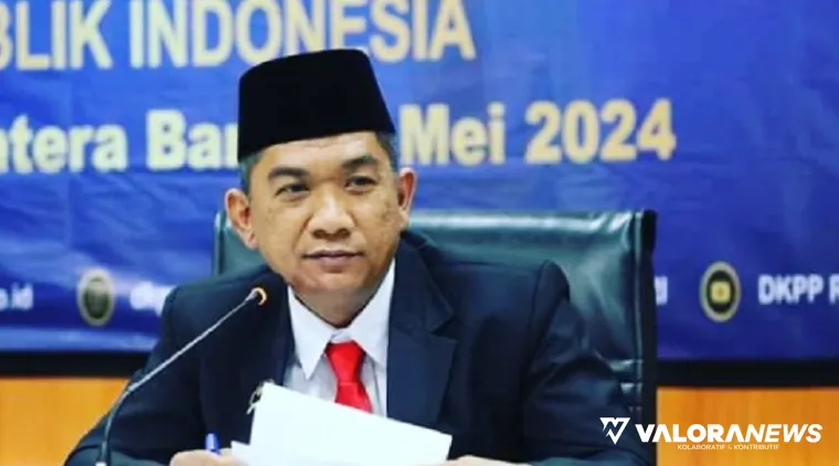 Ketua Divisi Hukum dan Pengawasan KPU Sumbar, Hamdan. (humas)