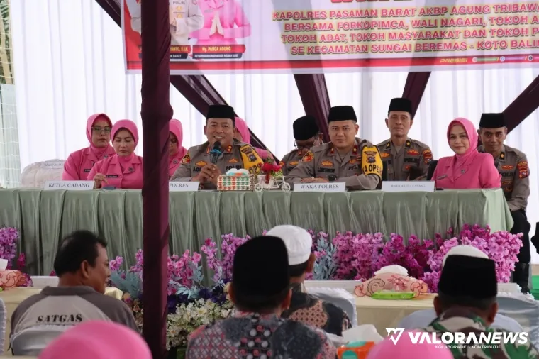 Safari Ramadhan ke Sungai Baremas, Ini Pesan Kapolres Pasbar