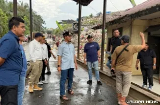 Wako Pekanbaru, Agung Nugroho melakukan inspeksi mendadak (Sidak) ke TPA Muara Fajar, Rumbai, Kamis sore. (humas)