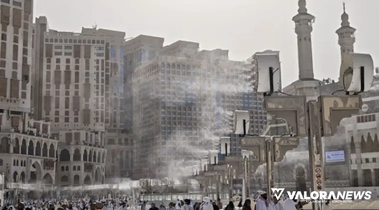 Kondisi siang di Kota Makkah yang panas terik. (humas)