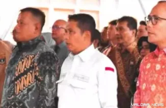 Wakil Ketua DPRD Sumbar, Evi Yandri Rajo Budiman menghadiri peresmian Sarana dan Prasarana bantuan Dana Alokasi Khusus tahun 2024 serta pelaksanaan program unggulan SMK Negeri Padang, Rabu. (humas)