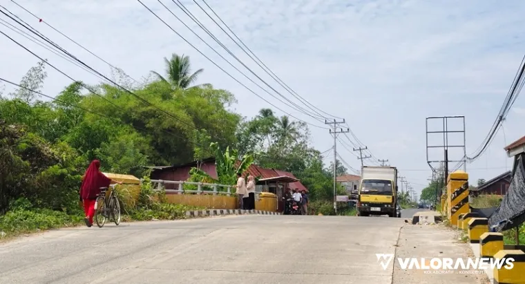 Jembatan Batang Namang, merupakan jalan utama yang dilintasi masyarakat yang menghubungi Suliki-Payakumbuh. (humas)