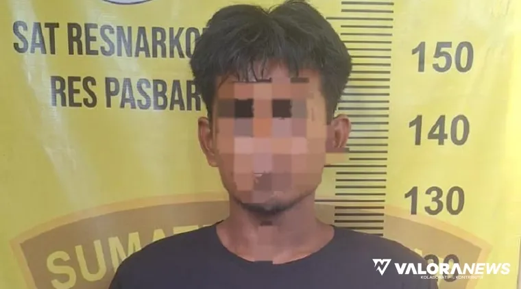 Pelaku NA, sopir yang kedapatan membawa peralatan penggunaan sabu saat bawa truk bermuatan sawit, Jumat lalu. (robbi irwan)