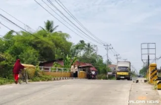 Jembatan Batang Namang, merupakan jalan utama yang dilintasi masyarakat yang menghubungi Suliki-Payakumbuh. (humas)