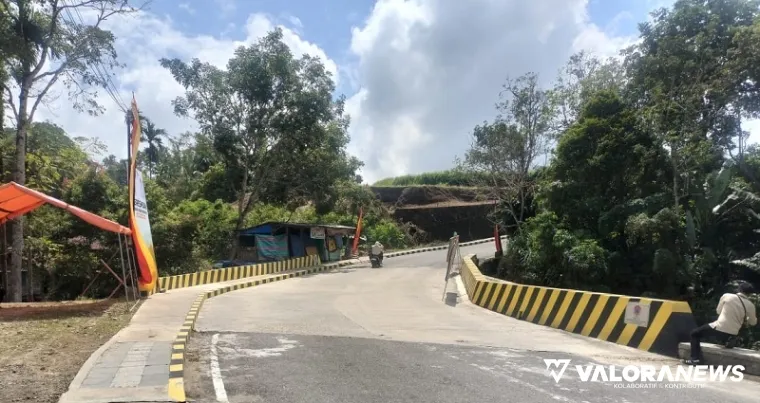 Jembatan yang menghubungkan daerah Tanjung--Tanah Bato yang sudah dibangun ulang setelah rusak berat akibat banjir bandang, tanggal 11 Mei 2024 lalu. (humas)