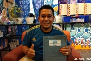 Febi Maha Putra a.k.a Kobe, Bendahara DPC Partai Demokrat Kabupaten Pesisir Selatan (Pessel), Sumatera Barat. FOTO: tusrisep