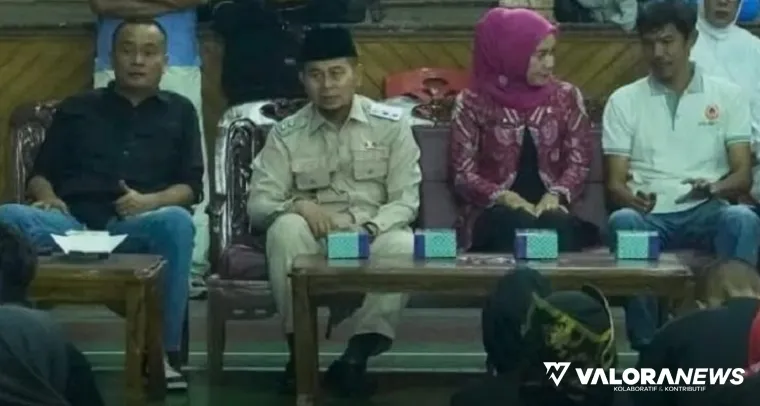 Wawako Bukittinggi, Ibnu Azis saat pembukaan seleksi PON beladiri dewasa dan Kejurnas remaja 2025 di Sport Hall Ateh Ngarai, Kamis. (hamriadi)