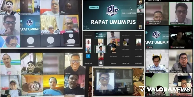 Foto bersama peserta rapat DPP PJS yang diperluas, Rabu malam. (humas)