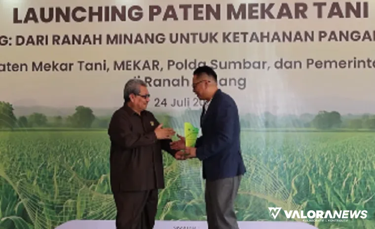 Ketua DPRD Sumbar, Muhidi saat peluncuran program strategis &quot;Ba Jaguang: Dari Ranah Minang untuk Ketahanan Pangan Indonesia,&quot; di Warehouse Paten Mekar Tani, Ulakan Tapakis, Padang Pariaman, Kamis. (humas)