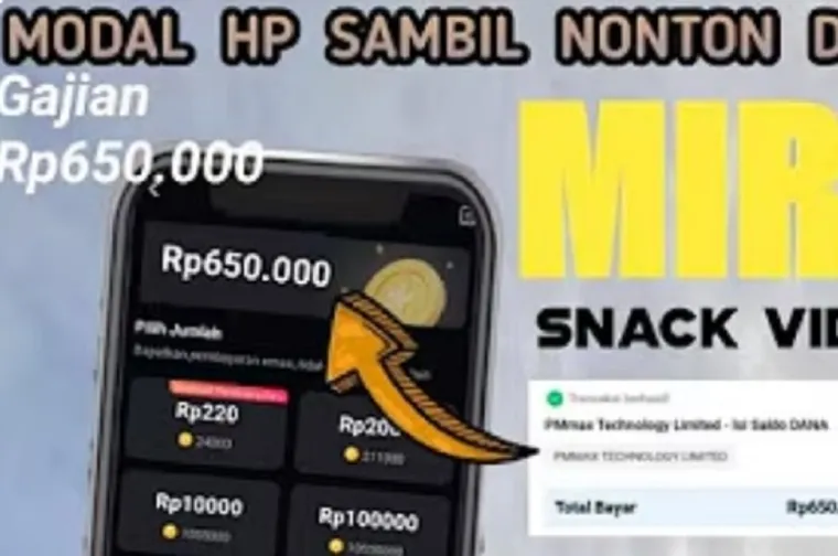 Ilustrasi Aplikasi Penghasil Uang Terbaru dengan Menonton Video 2025. (Foto: Kanal youtube @tasua official)