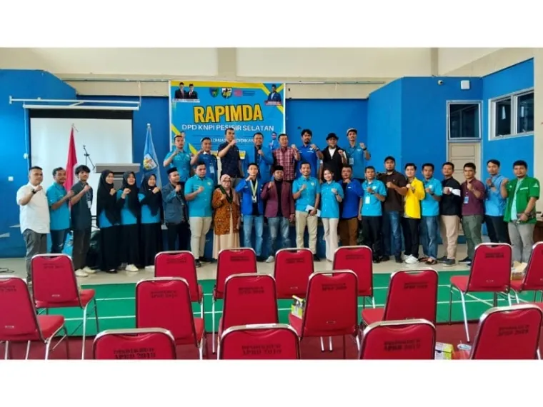 DPD KNPI Kabupaten Pesisir Selatan Sumatera Barat, menggelar Rapimda ke - XV, di Gedung Pertemuan Kantor Dinas Pendidikan & Kebudayaan setempat, di Painan, Kecamatan IV Jurai, Sabtu (23/8/2025). FOTO: tusrisep
