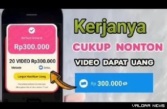 Ilustrasi Aplikasi Penghasil Uang Terbaru dengan Menonton Video 2025. (Foto: Kanal youtube @tasua official)