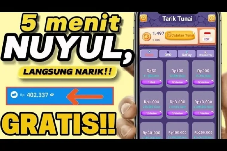 Ilustrasi Aplikasi Penghasil Uang Terbaru. (Foto: Kanal youtube @HendriCuan)