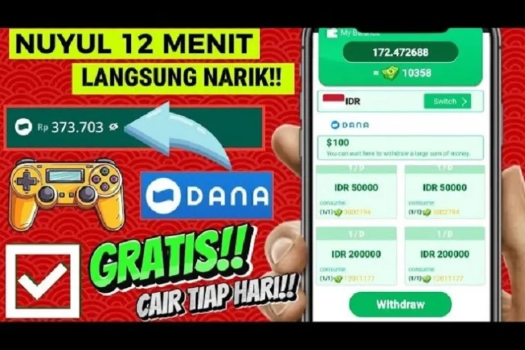 Ilustrasi Aplikasi Penghasil Uang Terbaru. (Foto: Kanal youtube @HendriCuan)