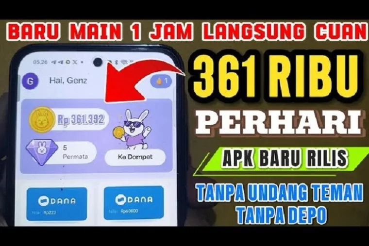 Ilustrasi Aplikasi Penghasil Uang Terbaru. (Foto: Kanal youtube @GenZCuanID)