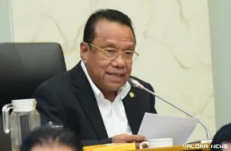 Anggota Komisi IV DPR RI, Sulaeman L Hamzah dalam Rapat Kerja Komisi IV DPR RI dengan Bapanas di Gedung Nusantara, Senayan, Jakarta, Rabu. (*)