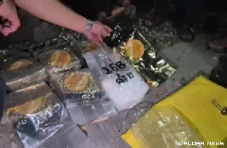 Tim penindakan BNNP Sumbar, temukan narkoba jenis Sabu saat penggrebekan di Lubuk Kilangan, Padang, Kamis dinihari. (humas)