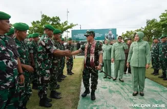Danrem 032/Wirabraja  TNI Machfud, S.E., M.Si., Saat Mengunjungi Kodim 0309/Solok, Selasa (23/9/2025)