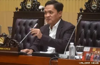 Ketua Komisi III DPR RI Habiburokhman saat sesi pengambilan nomor urut dan pembuatan makalah calon Hakim Agung dan calon Hakim Ad Hoc, di Gedung Nusantara II, Senayan, Jakarta, Senin. (humas)